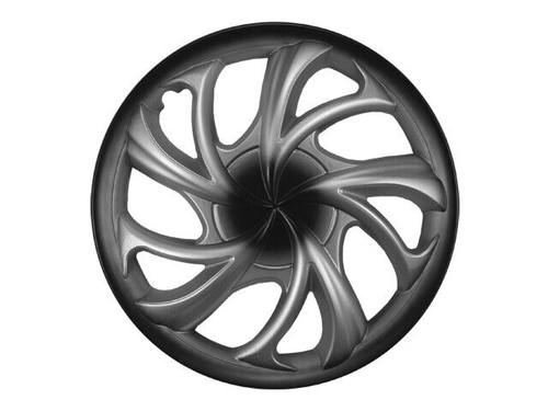 Колпак колеса R13 Флай серебристо-черный (в мешке 4 упак) (LION)