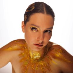 Декоративный гель для лица, волос и тела Color Gel Gold