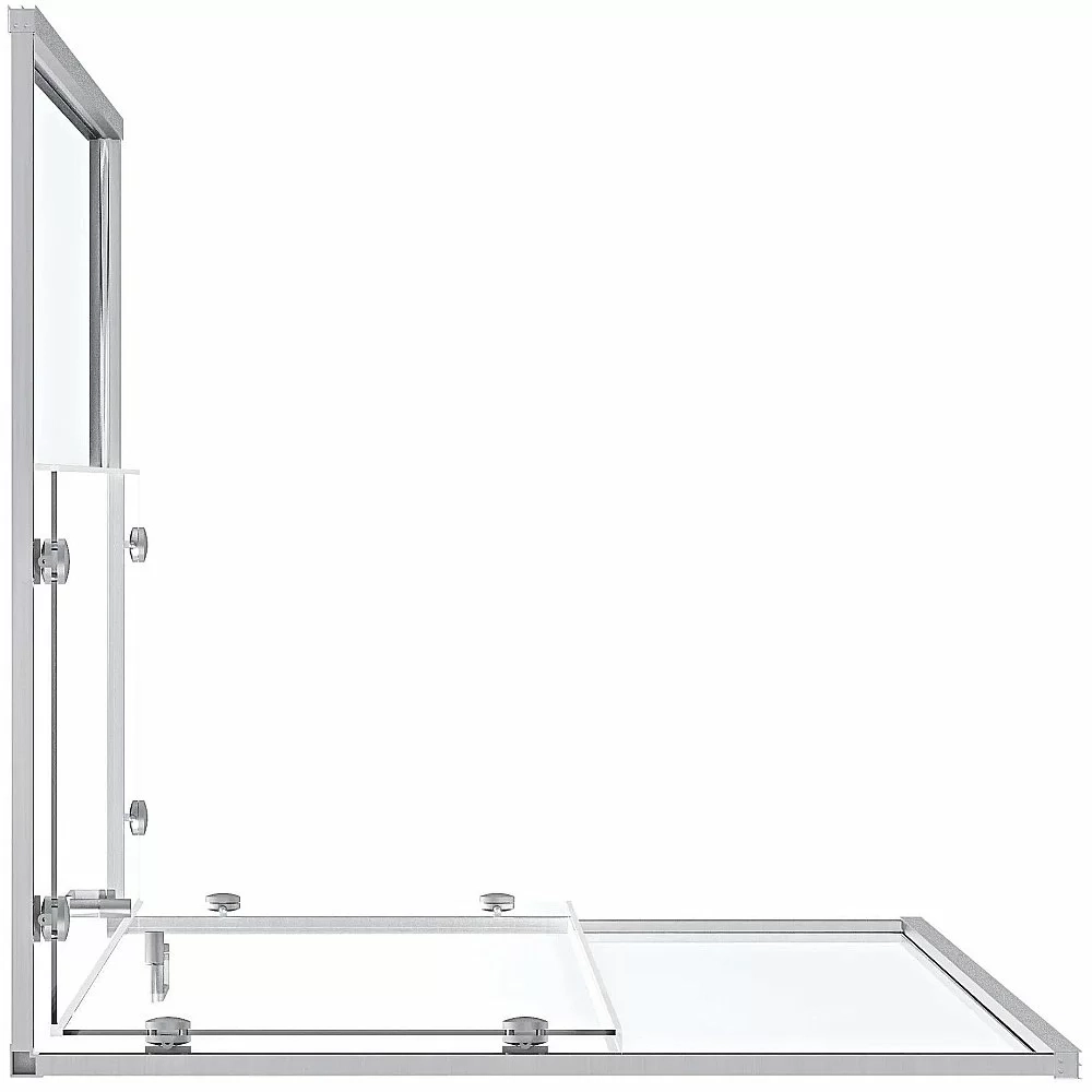 Душевой уголок Good Door Lite 100х100 ЛТ00006 стекло прозрачное/профиль хром