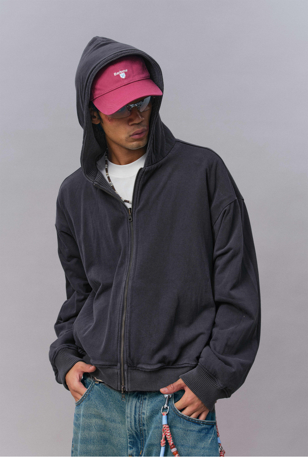 Худи Двухсторонний Nothomme Monterest vintage waffle knit reversible relaxed fit hooded