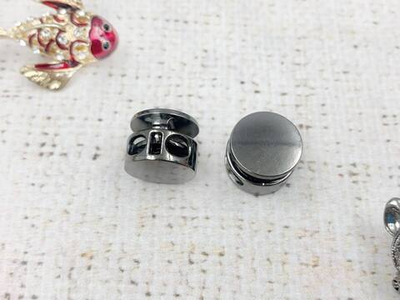 Фиксатор металл, р. 14х11мм, 5мм, тёмный никель