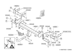 Фаркоп Brink (Thule) 463800 для Opel Antara 2006-2017(паспорт и сертификат в комплекте)(без электрики)