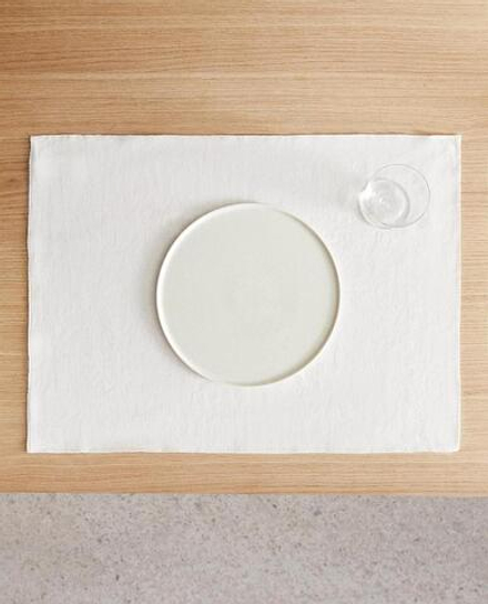 ZARA HOME ЛЬНЯНАЯ САЛФЕТКА, ЭКРЮ