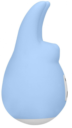 Голубой клиторальный стимулятор Love Bunny - 9,4 см.