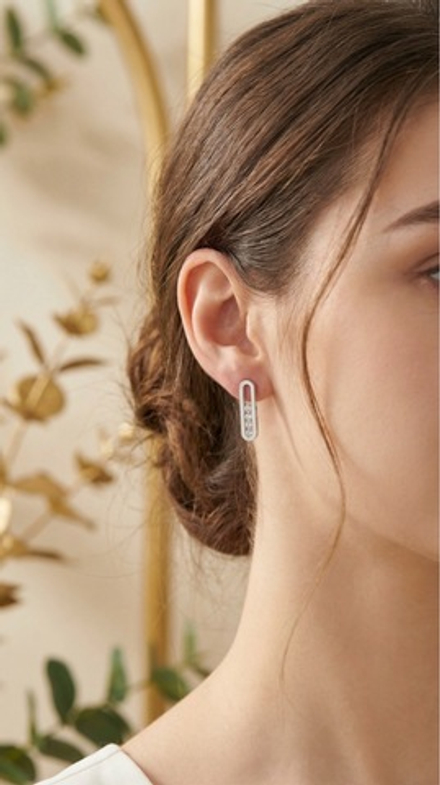 Серьги фианиты