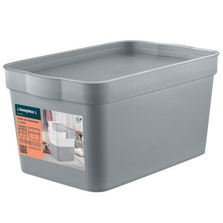 PlastRep Ящик для хранения Keeplex Trendy 2,3л 21,1*14,1*11см серый топаз