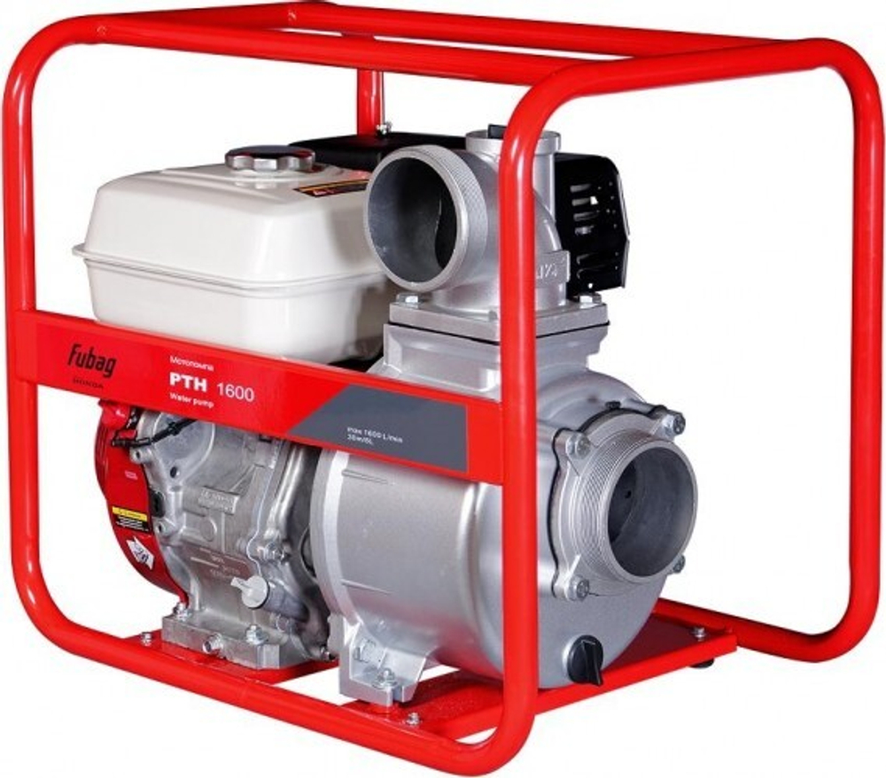 Мотопомпа бензиновая FUBAG PTH 1600 для слабозагрязненной воды 646271