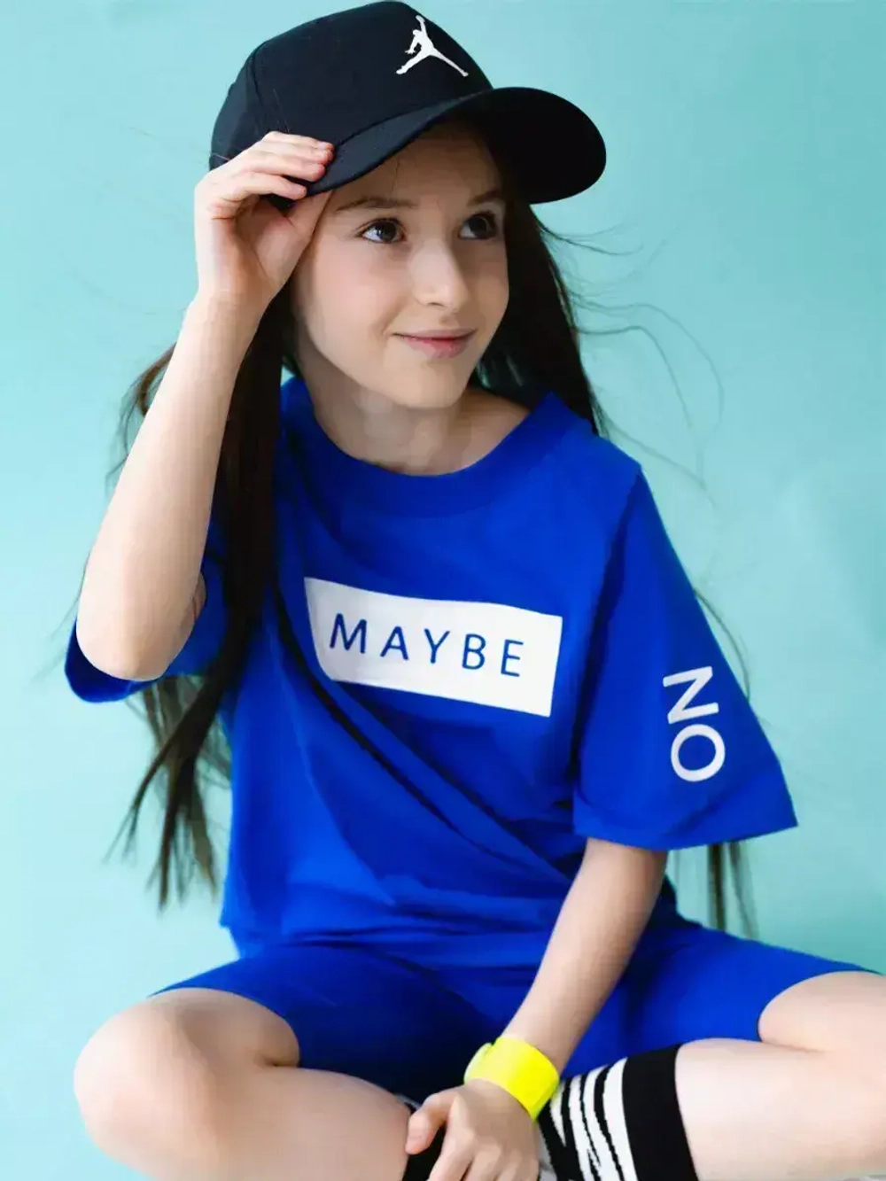 Костюм для девочки футболка и велосипедки