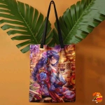 Сумка шоппер с принтом Genshin Impact