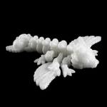 Фигурка сердце подарок на день влюбленных, игрушка сердце дракончика, 3D печать, светящийся красно-оранжевым