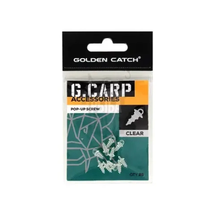 Винт для бойлов GC G.Carp Pop-Up Screw Clear фиксатор 25 шт.
