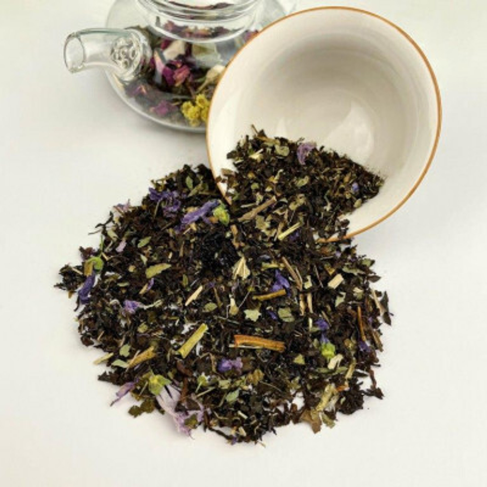 Черный чай BERRY-TEA  "Черничный йогурт" | 18гр под стакан | Эконом