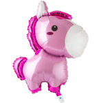 Шар Фольгированный Лошадка розовая (Розовый)