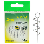 Фиксатор приманки Спираль Fish Season WD D3040 4мм 10шт Ухо d=3мм с направляющей средняя