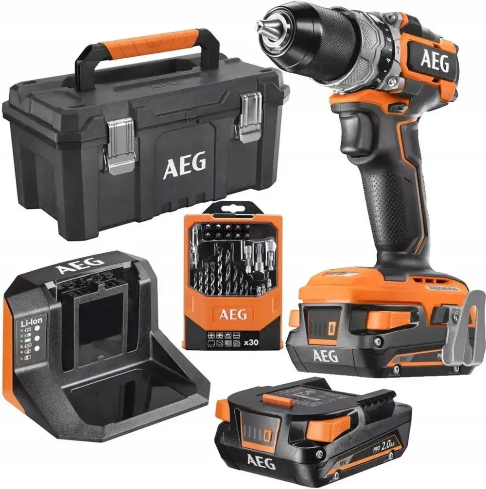 Аккумуляторный ударный шуруповёрт AEG Bsb18Sbl-202Tblk1