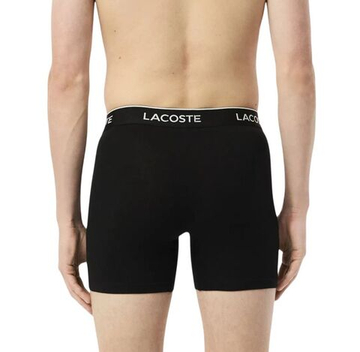 Мужские спортивные боксеры Lacoste Cotton Stretch Brief 3P - black/black/black
