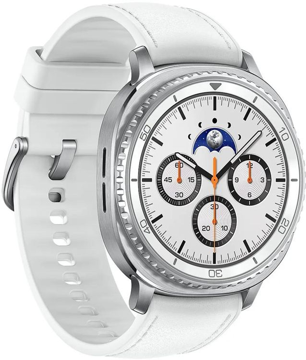 Смарт-часы Samsung Galaxy Watch 8 Classic LTE Watch 8 Classic,  46мм,  1.34",  с SIM,  белый/серебристый