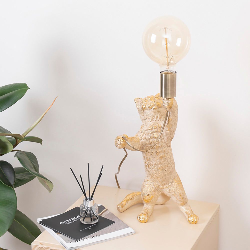 Настольная лампа Кот Мэдисон Айвори