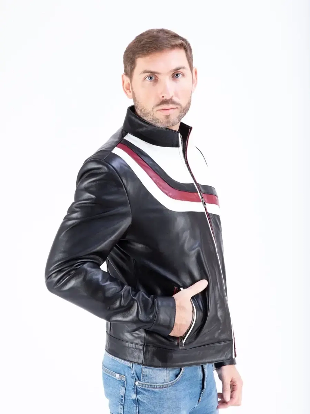 Куртка мужская  из натуральной кожи