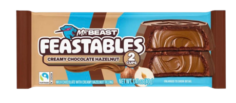 Шоколадные капсы Mr. Beast Hazelnut Cups с фундуком