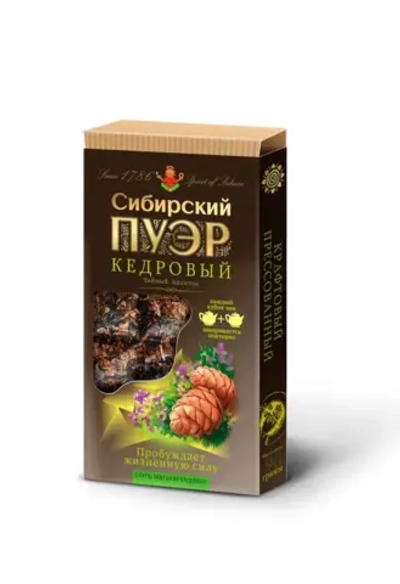 "Сибирский пуэр" кедровый, прессованный крафтовый, 96г.