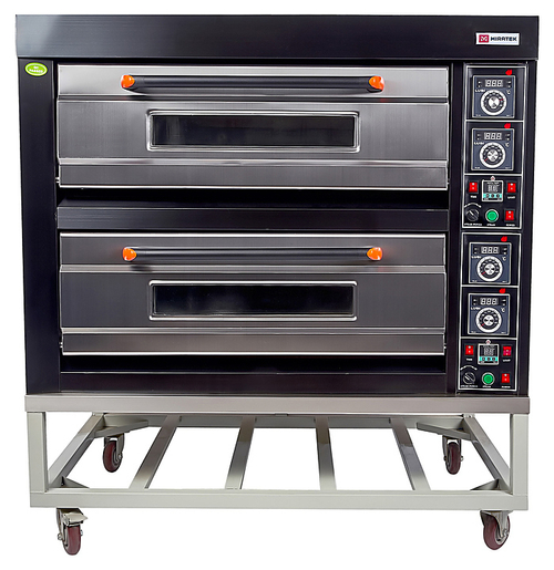 Печь хлебопекарная Miratek BK-24G + каменный под (2 яруса) + пароувлажнение