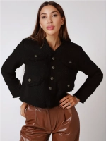 Жакет укороченный твидовый