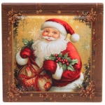 Подставка под кружку керамическая 10,8*10,8см «Дед Мороз»