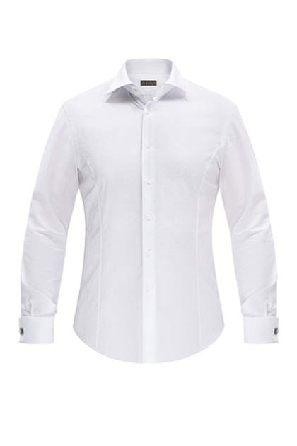 Рубашка жаккардовая белая ёлочкой с огурцами Happy