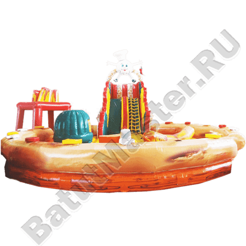 Коммерческий надувной батут "Пицца"