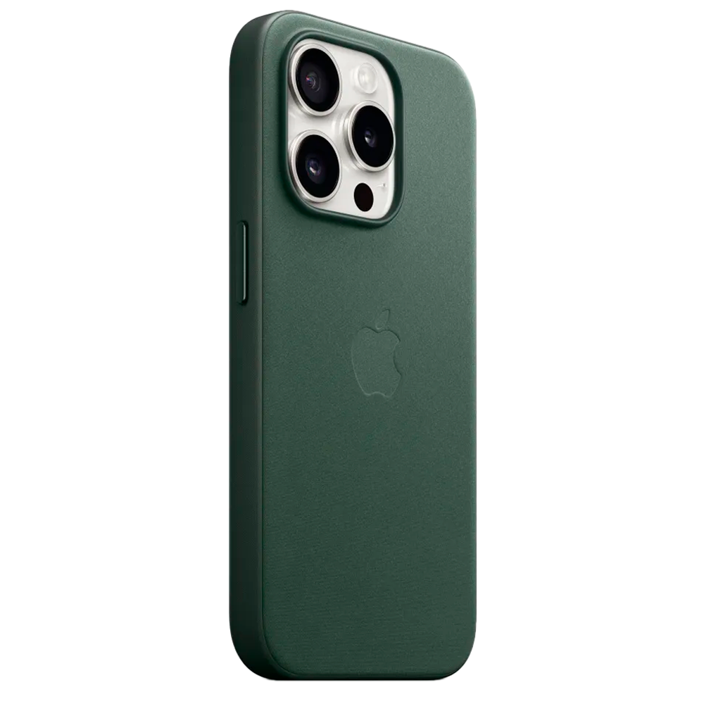 Тканевый чехол с поддержкой MagSafe Apple FineWoven Case для iPhone 15 Pro Max, Evergreen (Вечнозеленый)