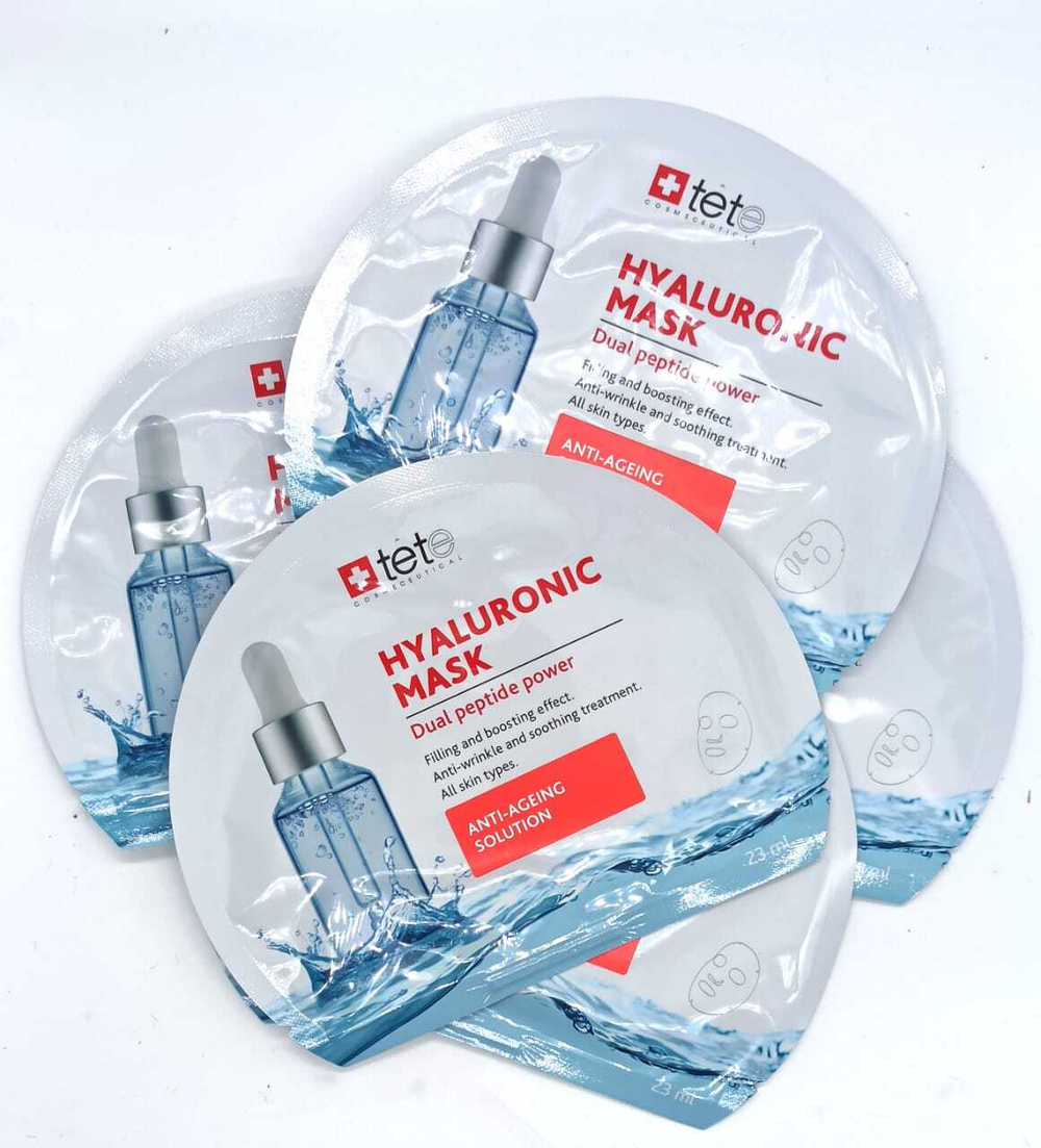 Маска тканевая BOX Hyaluronic Mask " Anti-ageing solution” 6 штук