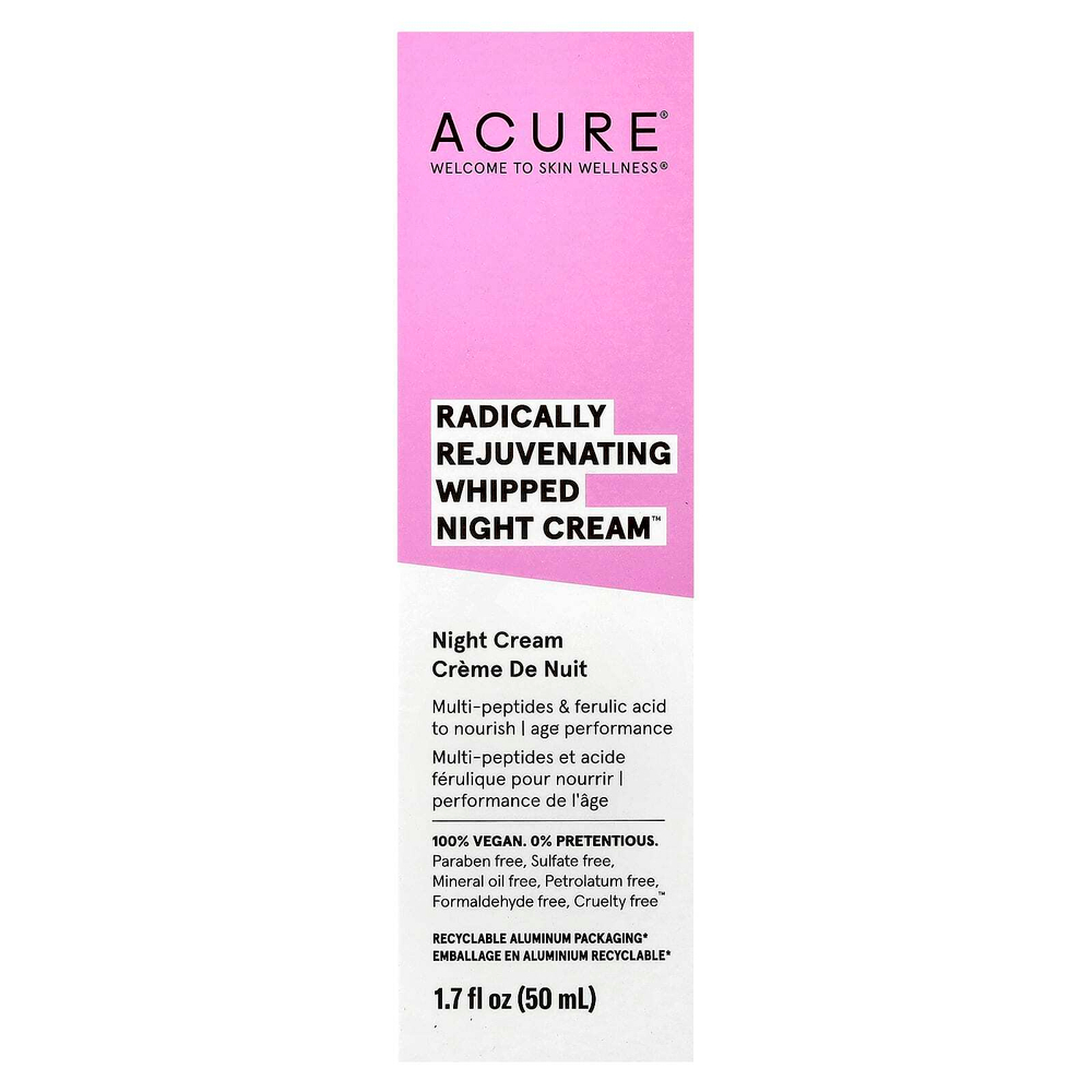 ACURE, Radically Rejuvenating, ночной крем с консистенцией взбитых сливок, 50 мл (1,7 жидк. унции)