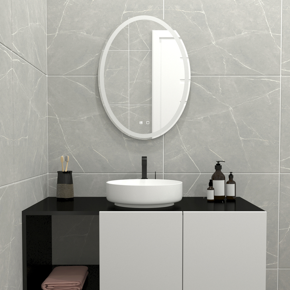 Зеркало MIXLINE "Италия - VOICE" 570*770 (ШВ) сенсорный выключатель, управление голосом., подогрев