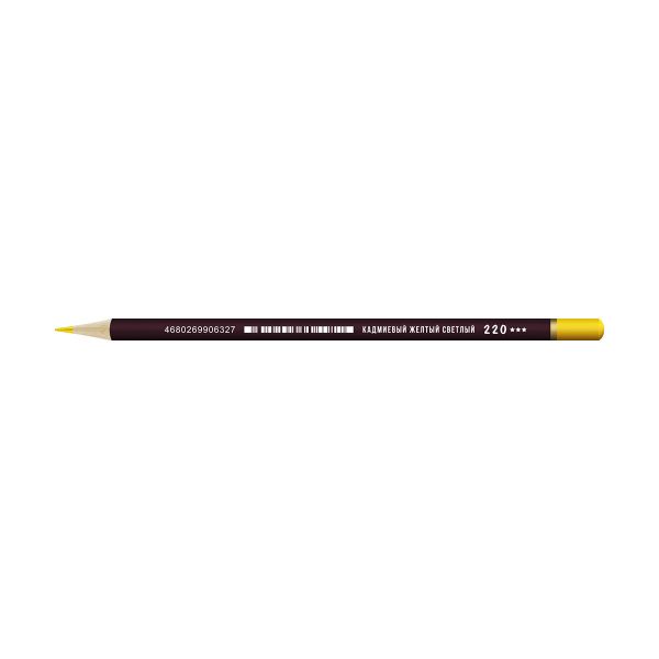 Карандаш цветной заточенный, 6 шт, 220 Кадмиевый желтый светлый (Cadmium yellow light), Vista-Artista VFCP