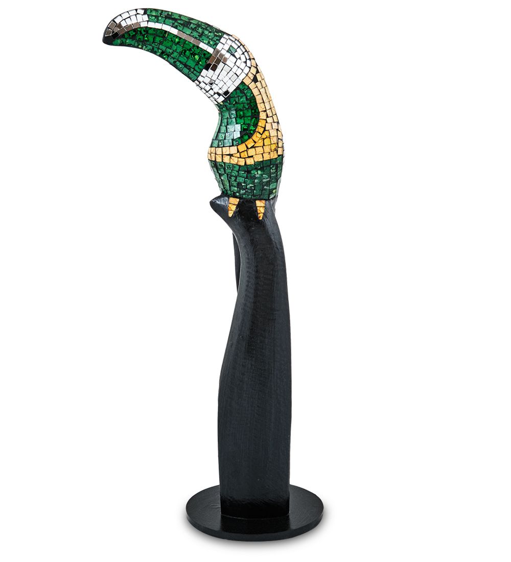 Decor and Gift 23-029-04 Н-р статуэток из трех «Тукан» дерево+стекл.мозаика (50,40,30 см)