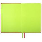 Ежедневник недатированный А5 (138х213 мм), BRAUBERG "AIM", под кожу, 136 л., красный, 113422