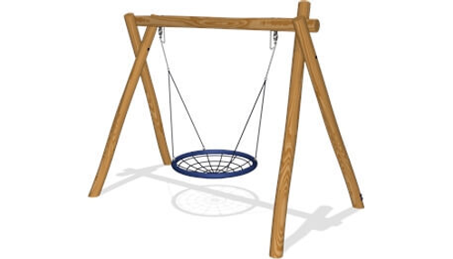 Качели одинарные с гнездом