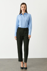 3947 Брюки женские (черно-оливковый)