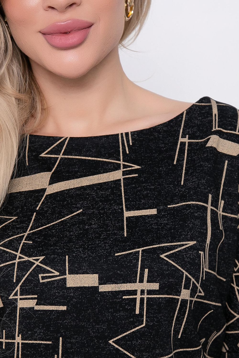 Платье "Франсуаза" (черный меланж) П8794 LT Collection