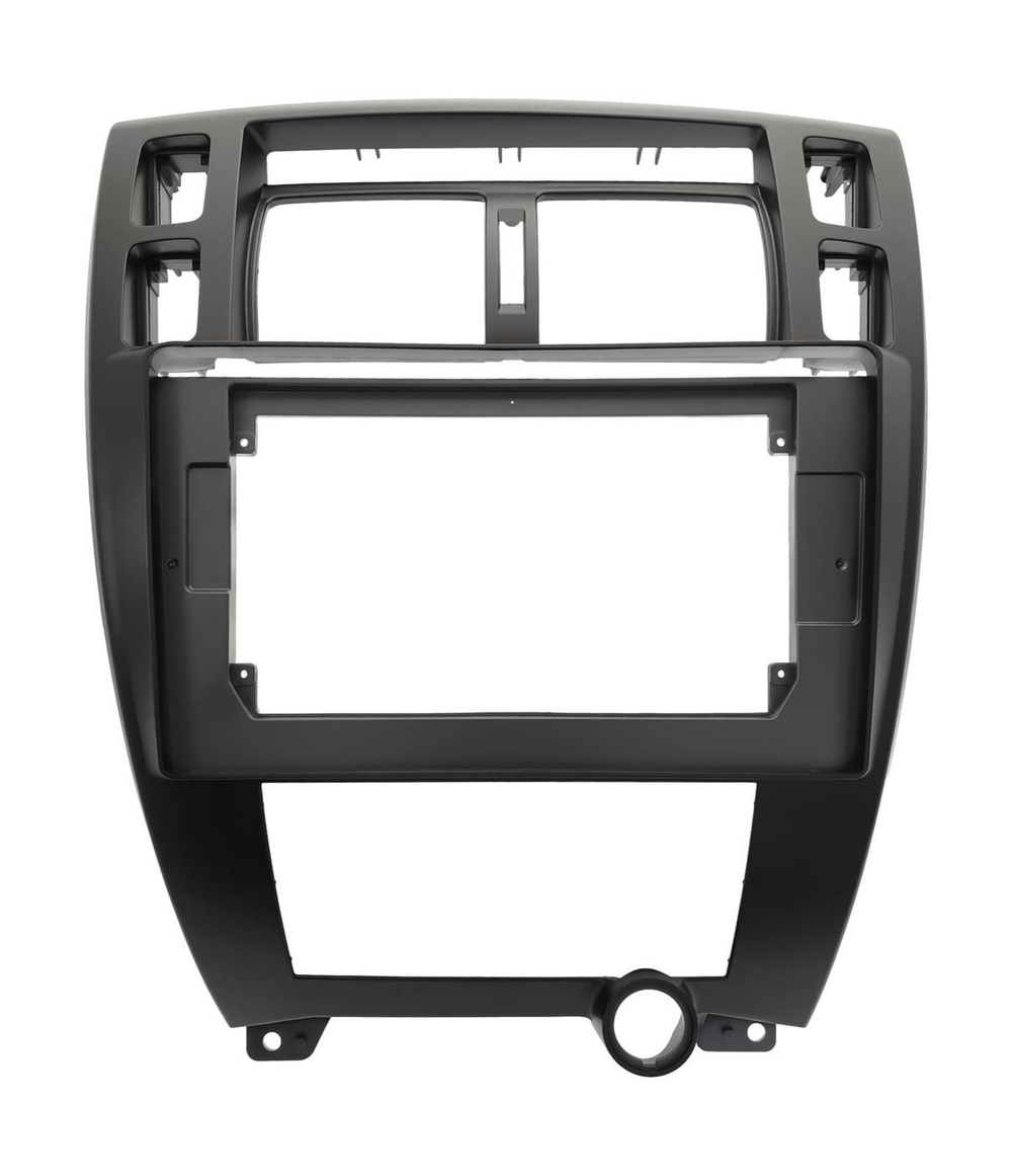 Комплект рамки с разъёмами 10" Hyundai Tucson 2004-2009 черная - Car-Smart 3037B