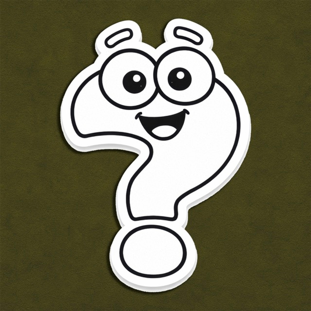 Вопрос (улыбка) - декор для фотосессий