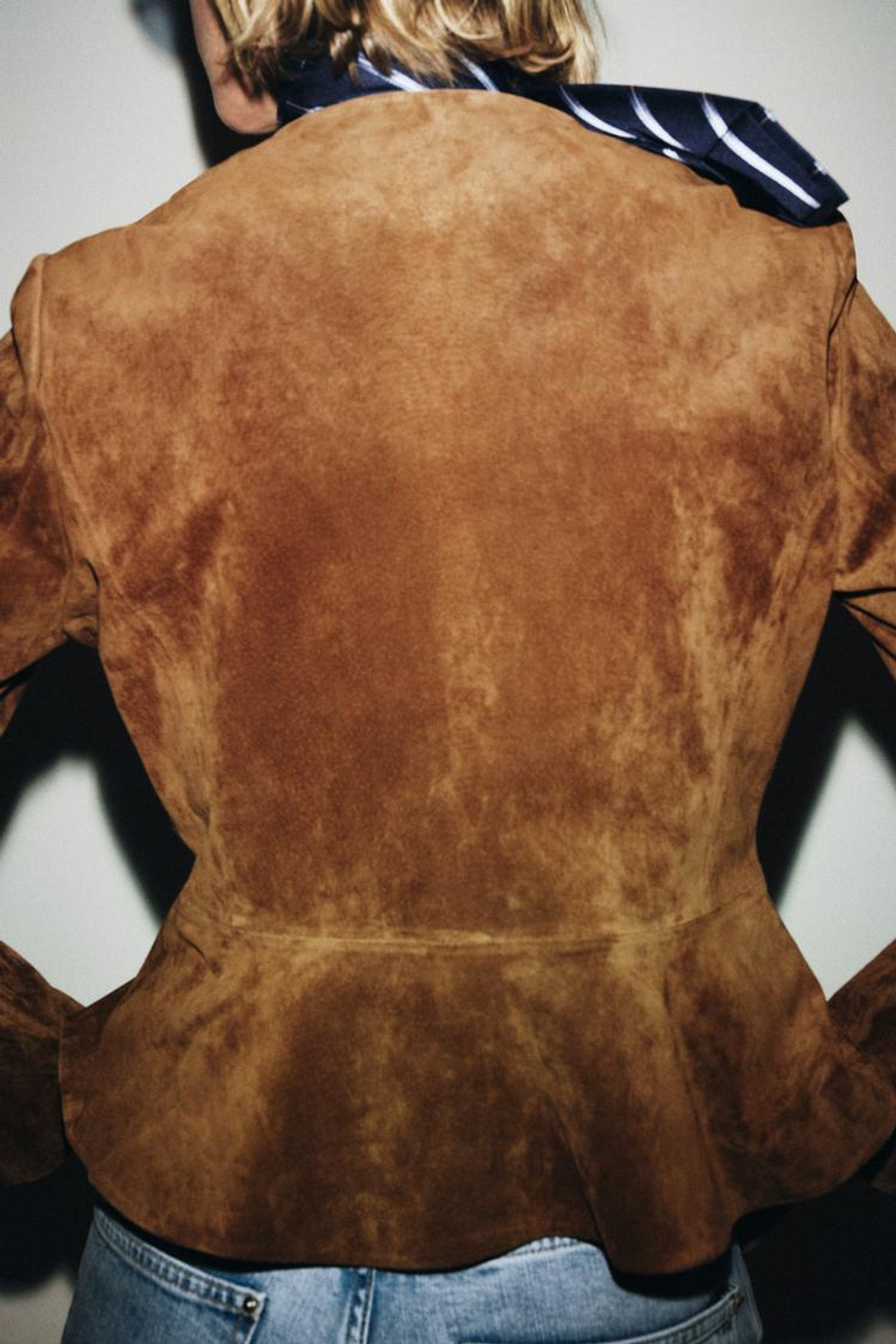 ZARA КУРТКА ИЗ 100% КОЖИ, ЦВЕТ ВИСКИ