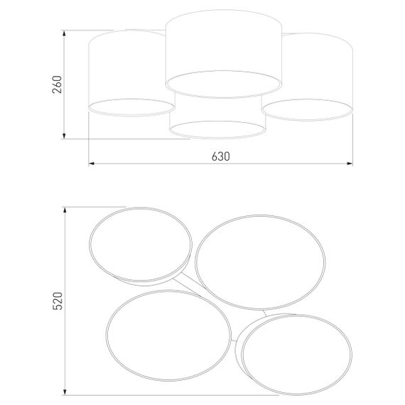 Потолочная люстра TK Lighting 3163 Cordoba