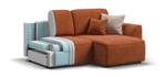 Угловой диван KING MODOOL Велюр Alkantara оранж