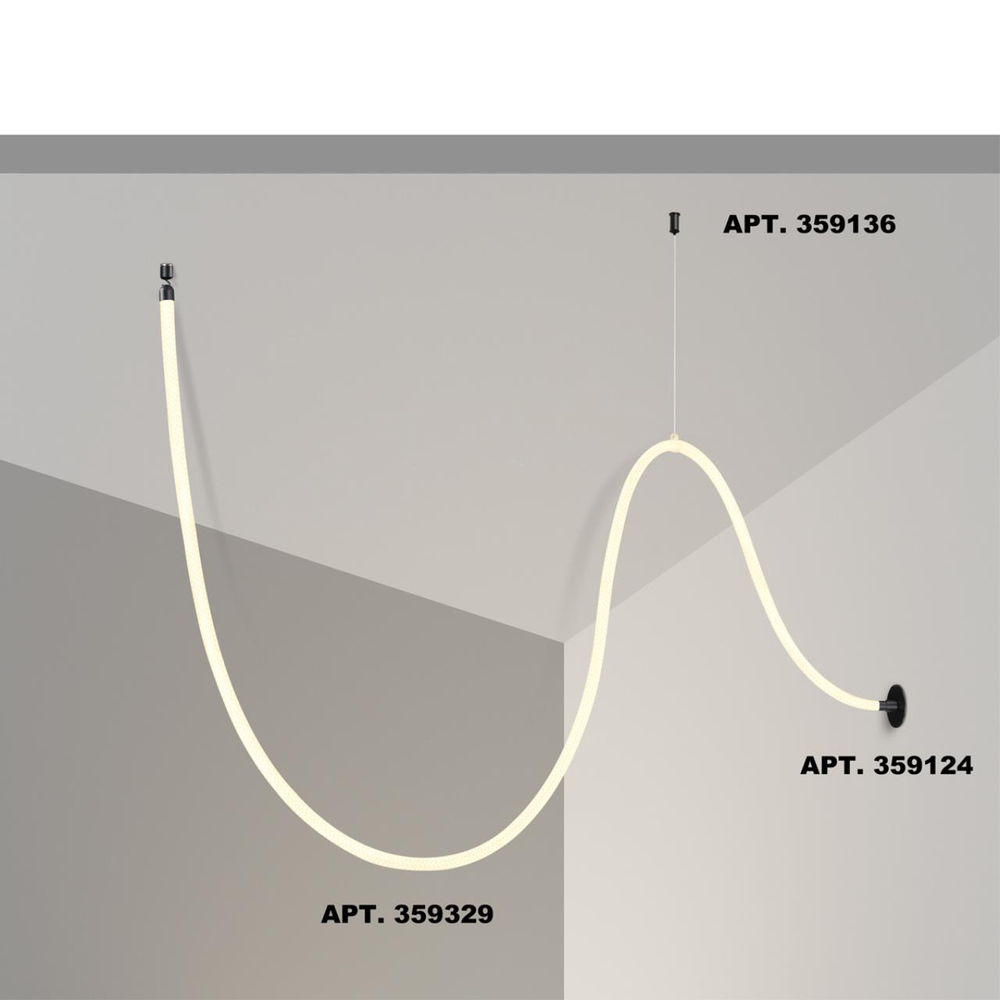 359329 KONST NT24 066 черный Светильник светодиодный IP20 LED 4000K 25W 170-265V 2420Лм RAMO