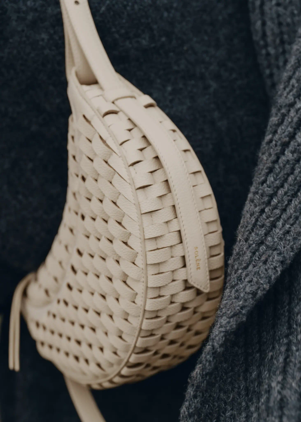 POLENE СУМКА NUMERO DIX, ЭКРЮ