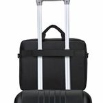 Сумка-портфель BRAUBERG "Protect" с отделением для ноутбука 15,6", 2 отделения, черная, 30х40х7 см, 270831