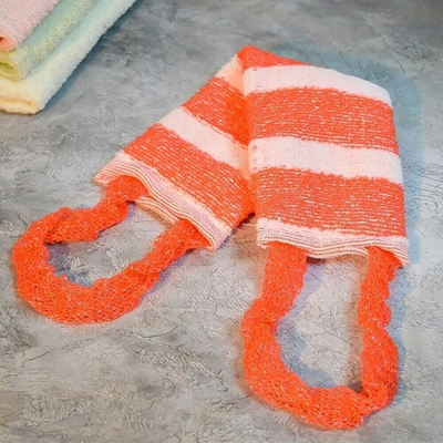 Мочалка "Мягкая/жесткая широкая" 10*37см