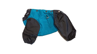 Комбинезон,  утепленный байкой 24 мальчик (обхват груди 45 - 52) ярко голубой - черный